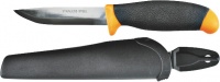 Нож строительный Fit 100 мм резиновая ручка в ножнах /10615