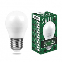 Лампа светодиодная SAFFIT SBG4507 Шарик E27 7W 4000K белый