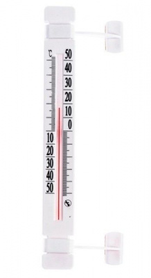 Термометр оконный ТБ-223 "Липучка" стеклянный на липучке