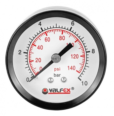 Манометр VALFEX 0-6 бар 1/4" аксиальный 50 мм VF.MZ.50.014.06