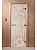 Дверь "Бамбук и бабочки" 190х70, 8 мм, 3 петли (сатин, коробка ольха) DoorWood
